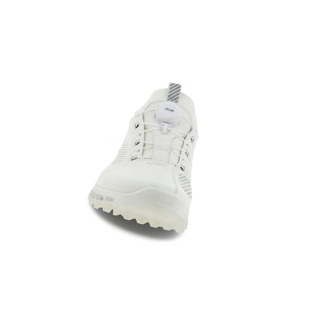 Men's Ecco Golf Biom Cool Pro Golf Shoes White | USA 545FDN